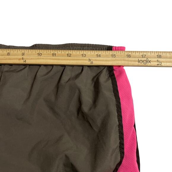 Nike Womens Athletic Shorts Medium Brown Tempo Dri Fit Lined Running Workout - Picture 9 of 12